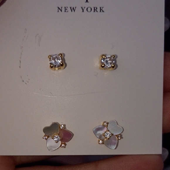 kate spade Gold and Floral Earrings Set - Picture 4 of 4
